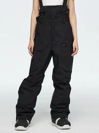 High Waist Ski Bibs for 2025 Skiing Sports Unisex Snowboarding Overalls 