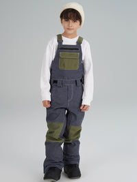 Demin Boys Insulated Snow Bibs