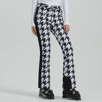 Leopard Printed Slim Snowboard Pants 