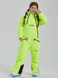 Girls One Piece Snowsuits Waterproof
