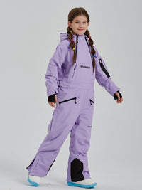 Girls One Piece Snowsuits Waterproof