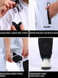 Men Ski Bibs Snowboard Pants Snow Bibs Overalls 