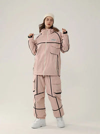 Men's Air Pose Mountain Breaker Stripe Cargo Snow Suits 