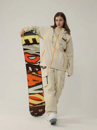 Men's Air Pose Mountain Breaker Stripe Cargo Snow Suits 