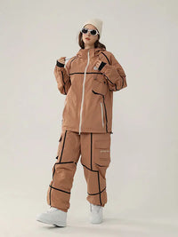 Men's Air Pose Mountain Breaker Stripe Cargo Snow Suits 
