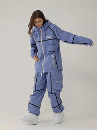 Men's Air Pose Mountain Breaker Stripe Cargo Snow Suits 