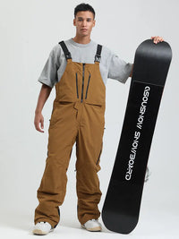 Men's Gsou Snow FrostGuard Insulated High Performance Snow Bibs Pants 