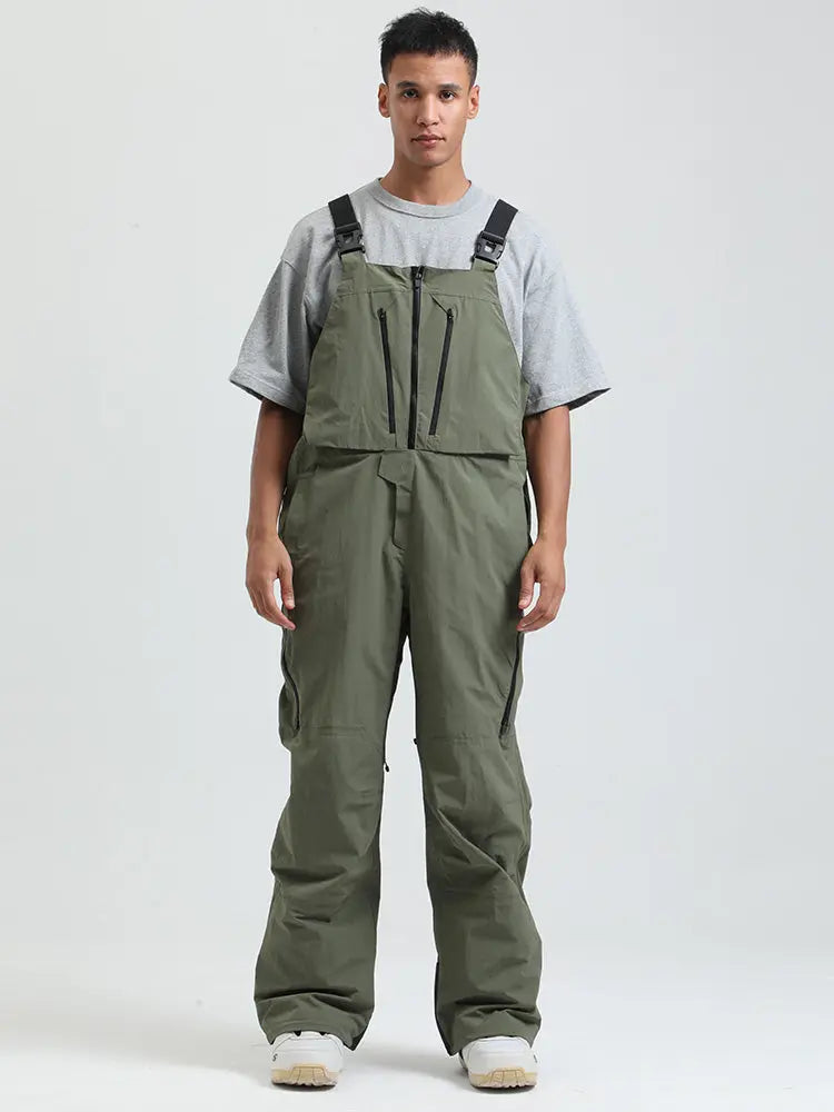 Men's Gsou Snow FrostGuard Insulated High Performance Snow Bibs Pants 