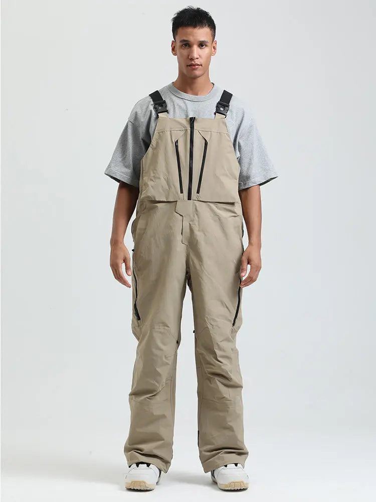 Men's Gsou Snow FrostGuard Insulated High Performance Snow Bibs Pants 