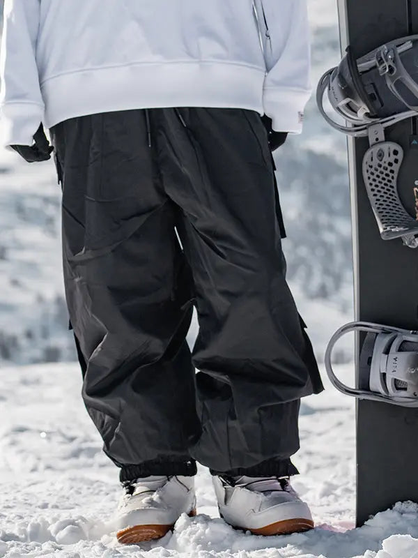 Men's Rabbit Snow Freestyle Cargo Baggy Snowboard Pants 