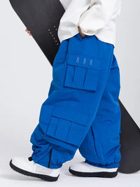Men's Rabbit Snow Freestyle Cargo Baggy Snowboard Pants 
