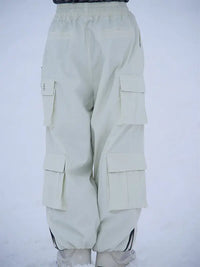 Men's Rabbit Snow Freestyle Cargo Baggy Snowboard Pants 
