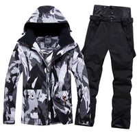 Mens Ski Jacket and Pants Set 2 Pieces 