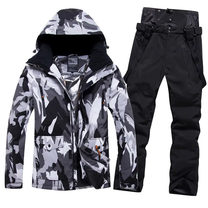 Mens Ski Jacket and Pants Set 2 Pieces 