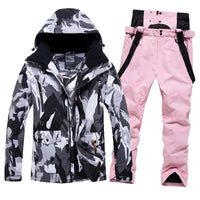 Mens Ski Jacket and Pants Set 2 Pieces 
