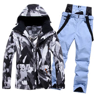 Mens Ski Jacket and Pants Set 2 Pieces 