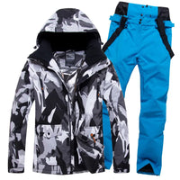 Mens Ski Jacket and Pants Set 2 Pieces 