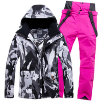 Mens Ski Jacket and Pants Set 2 Pieces 