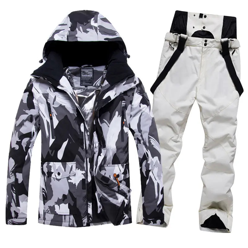 Mens Ski Jacket and Pants Set 2 Pieces 