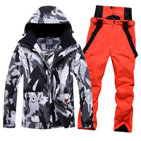 Mens Ski Jacket and Pants Set 2 Pieces 