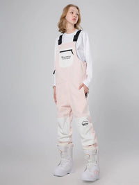 Reflective Stripe Men Insulated Snow Snowboard Bibs 