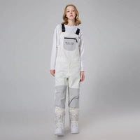 Reflective Stripe Men Insulated Snow Snowboard Bibs 