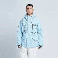 Windproof Women Ski Snowboarding Cargo Jacket 