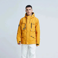 Windproof Women Ski Snowboarding Cargo Jacket 