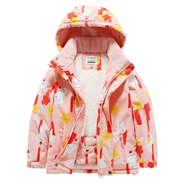 Riuiyele Girl Skiing Snowboarding Insulated Jacket Waterproof 
