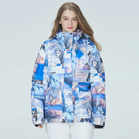 Riuiyele Men Insulated Puffy Ski Jacket 