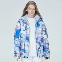 Riuiyele Men Insulated Puffy Ski Jacket 