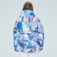 Riuiyele Men Insulated Puffy Ski Jacket 