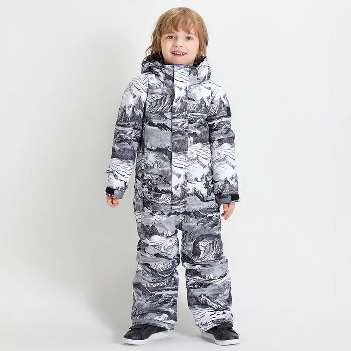 Riuiyele Toddler One Piece Snowsuits Waterproof 