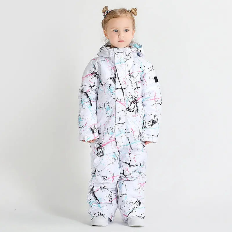 Riuiyele Toddler One Piece Snowsuits Waterproof 