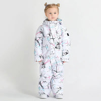 Riuiyele Toddler One Piece Snowsuits Waterproof 