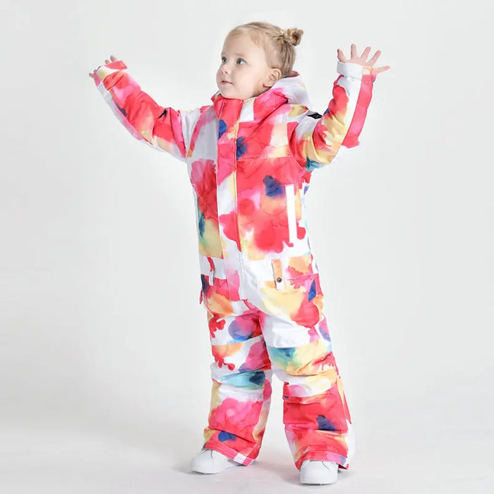 Riuiyele Toddler One Piece Snowsuits Waterproof 