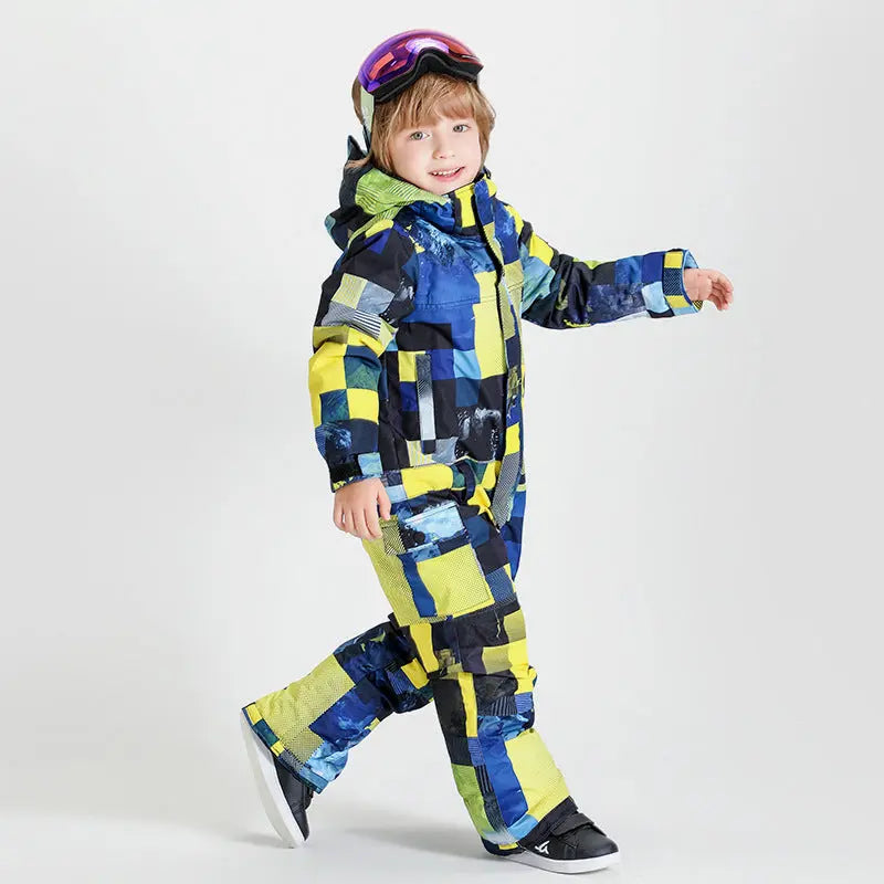 Riuiyele Toddler One Piece Snowsuits Waterproof 