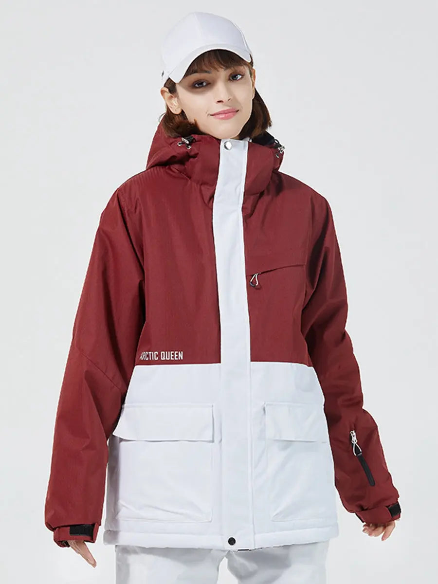 Riuiyele Women Insulated Snow Jacket Windproof 