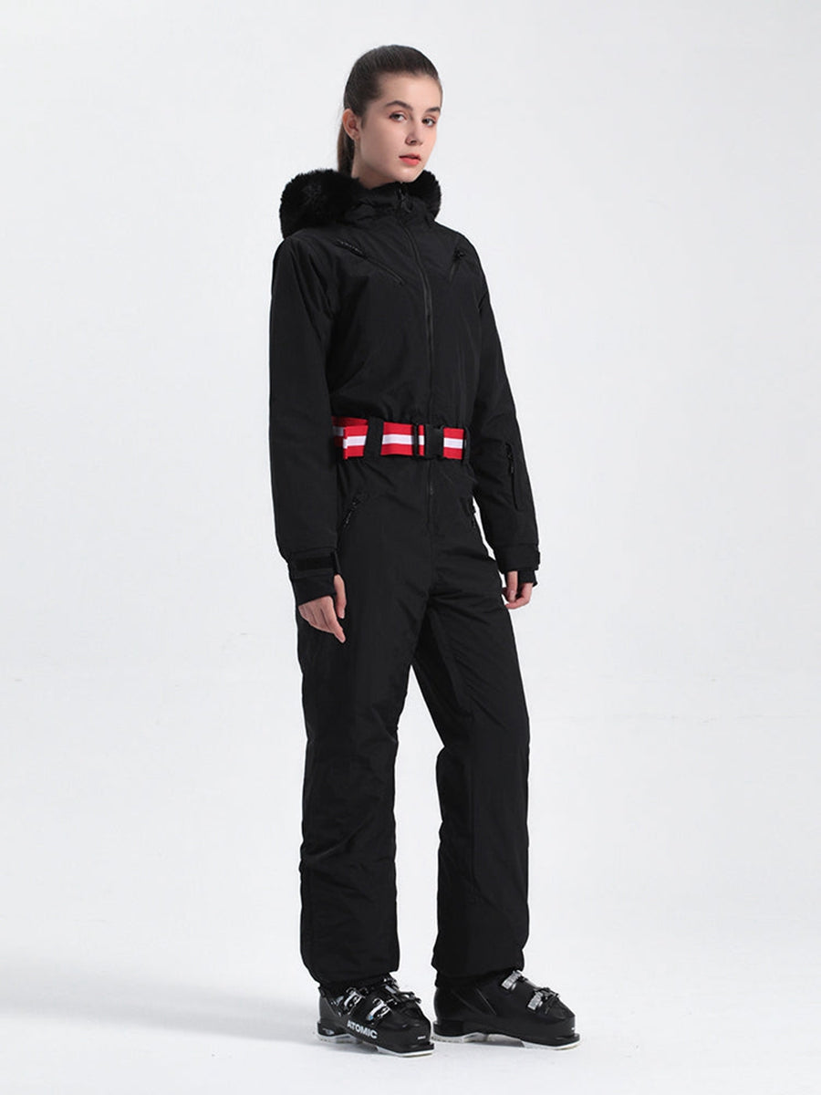 Retro Women's One Piece Ski Suit