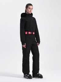 Retro Women's One Piece Ski Suit