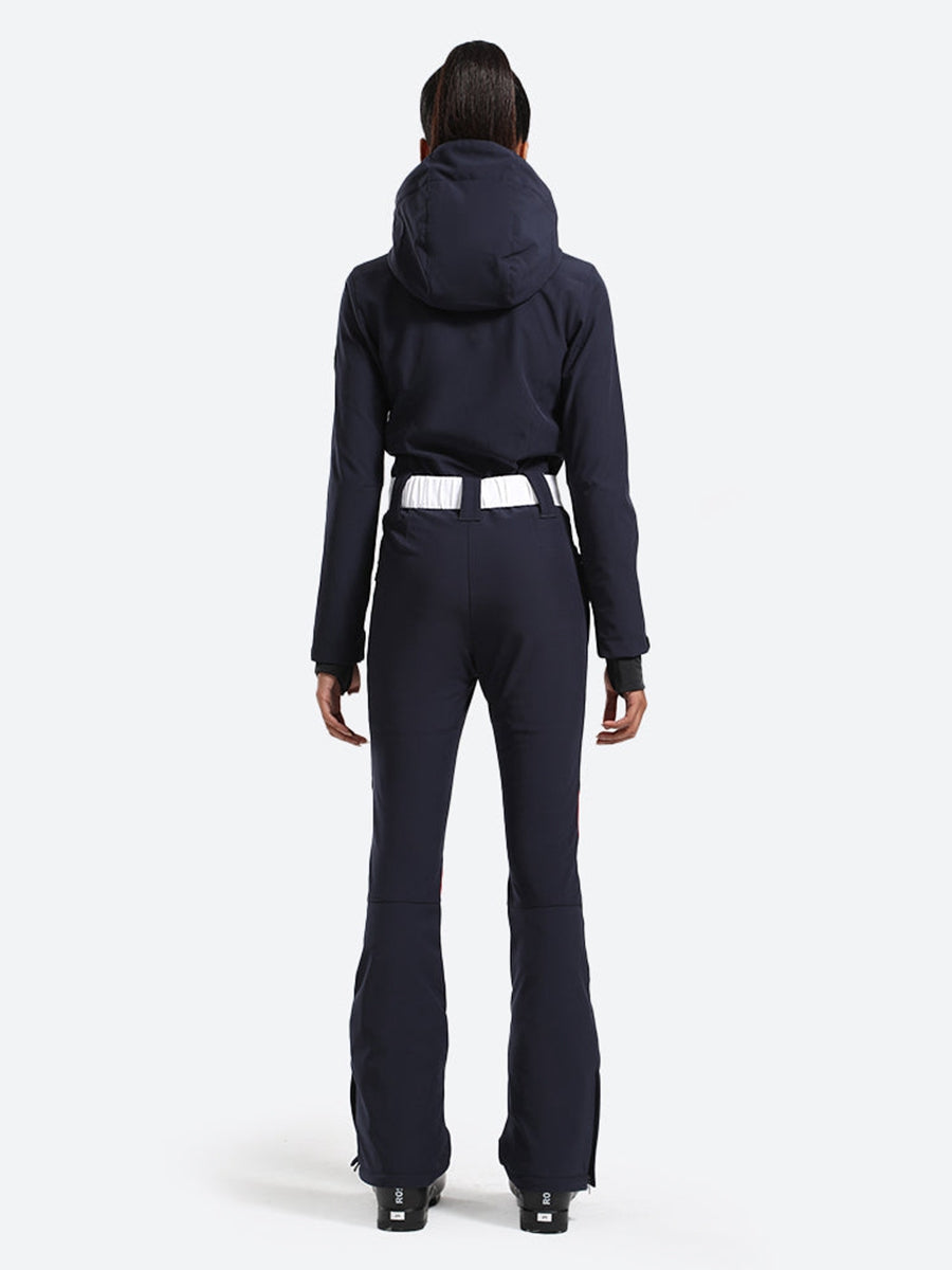 Women's Slim Belted Ski Suit