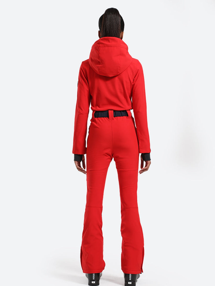 Women's Slim Belted Ski Suit