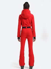 Women's Slim Belted Ski Suit
