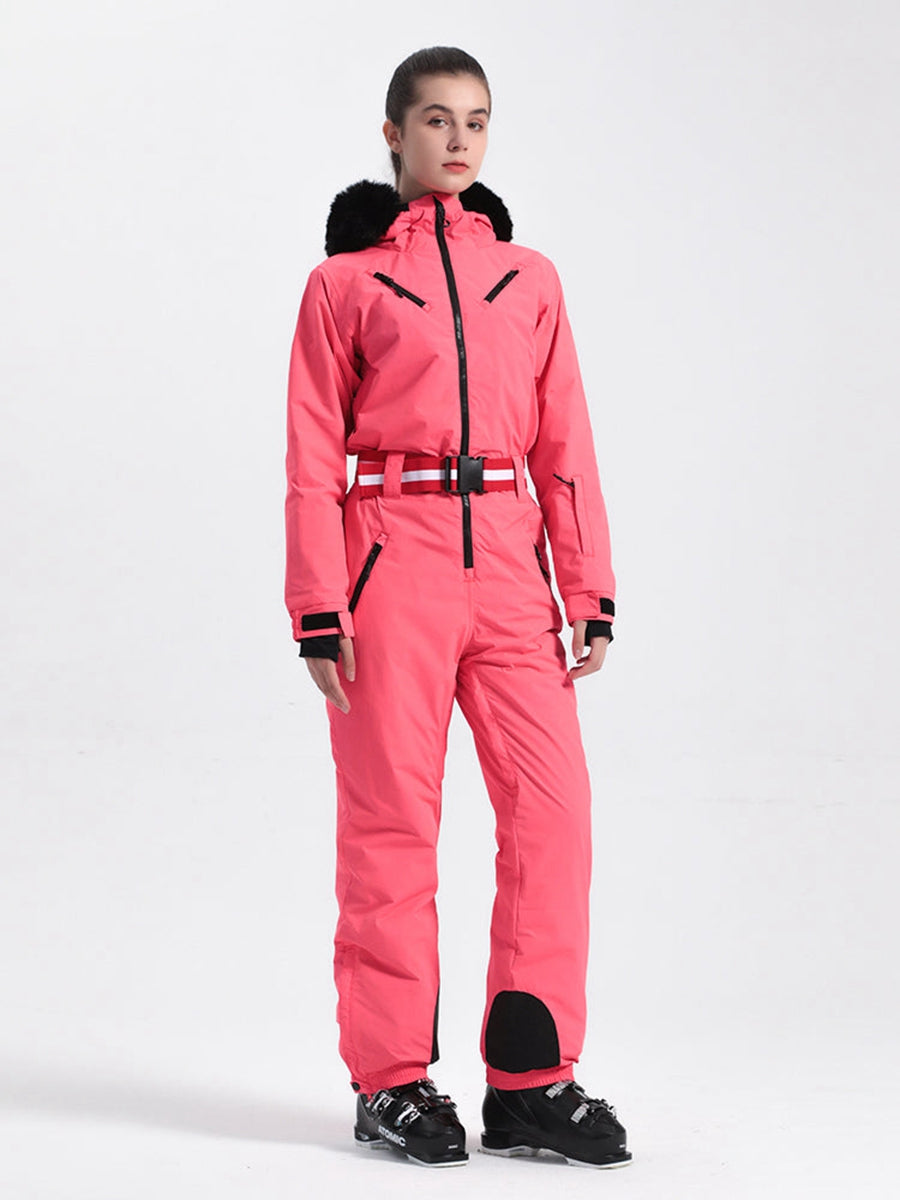 Retro Women's One Piece Ski Suit