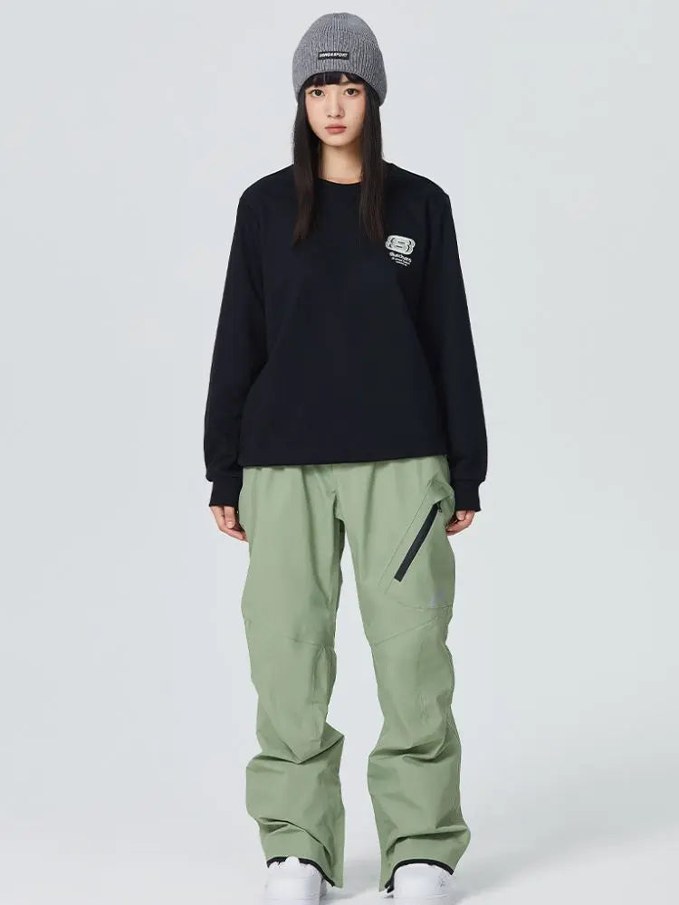 Searipe Diagonal Zipper Snow Pants - US Only 