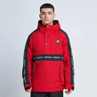 Unisex Reflective Snowboard Ski Anorak Insulated Jacket 