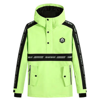 Unisex Reflective Snowboard Ski Anorak Insulated Jacket 