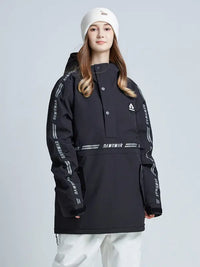 Unisex Reflective Snowboard Ski Anorak Insulated Jacket