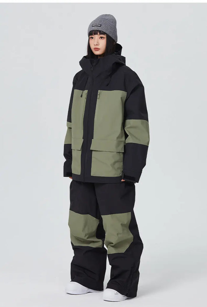 Women Ski Outfits 2 Pieces Snowboarding Jackets & Pants 