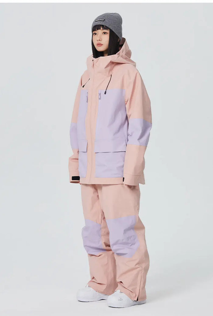 Women Ski Outfits 2 Pieces Snowboarding Jackets & Pants 